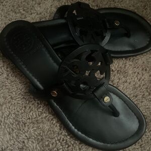 Authentic Tory Burch Miller sandal- black